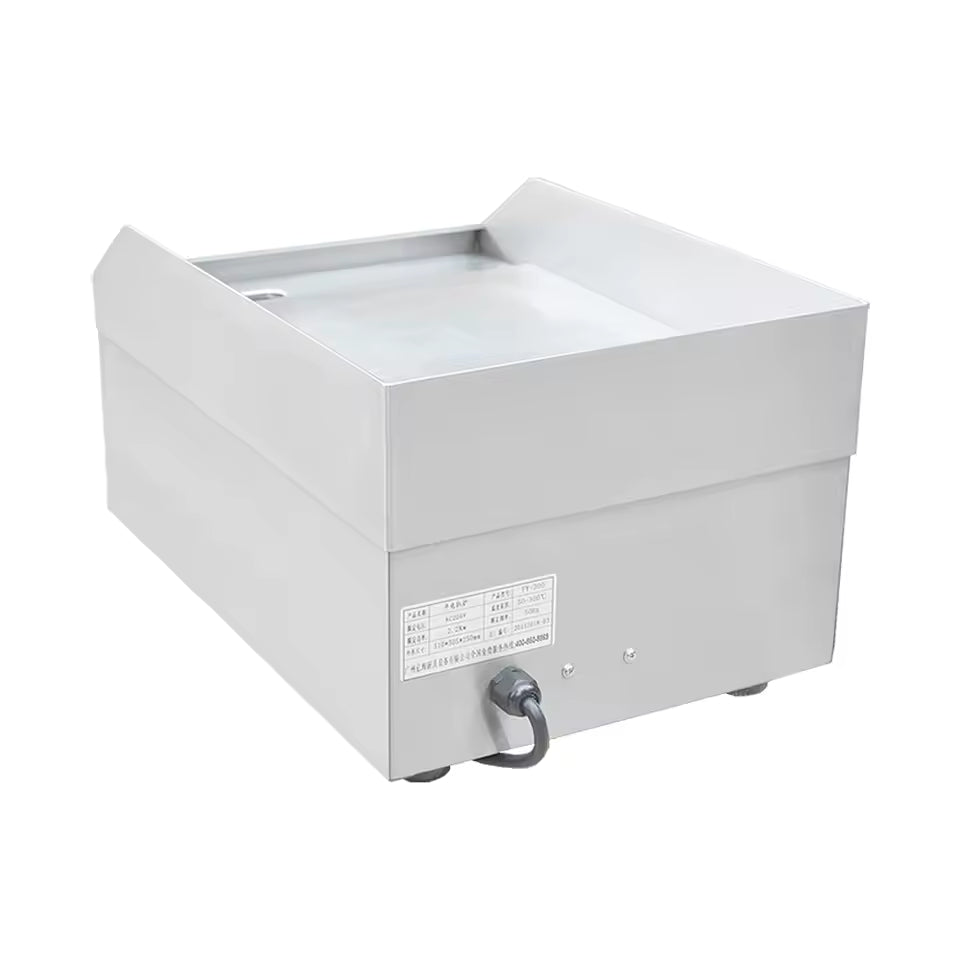 Table Top Commercial Restaurant BBQ Grill Stainless Steel Flat Plate Griddle Desktop Electric Grill