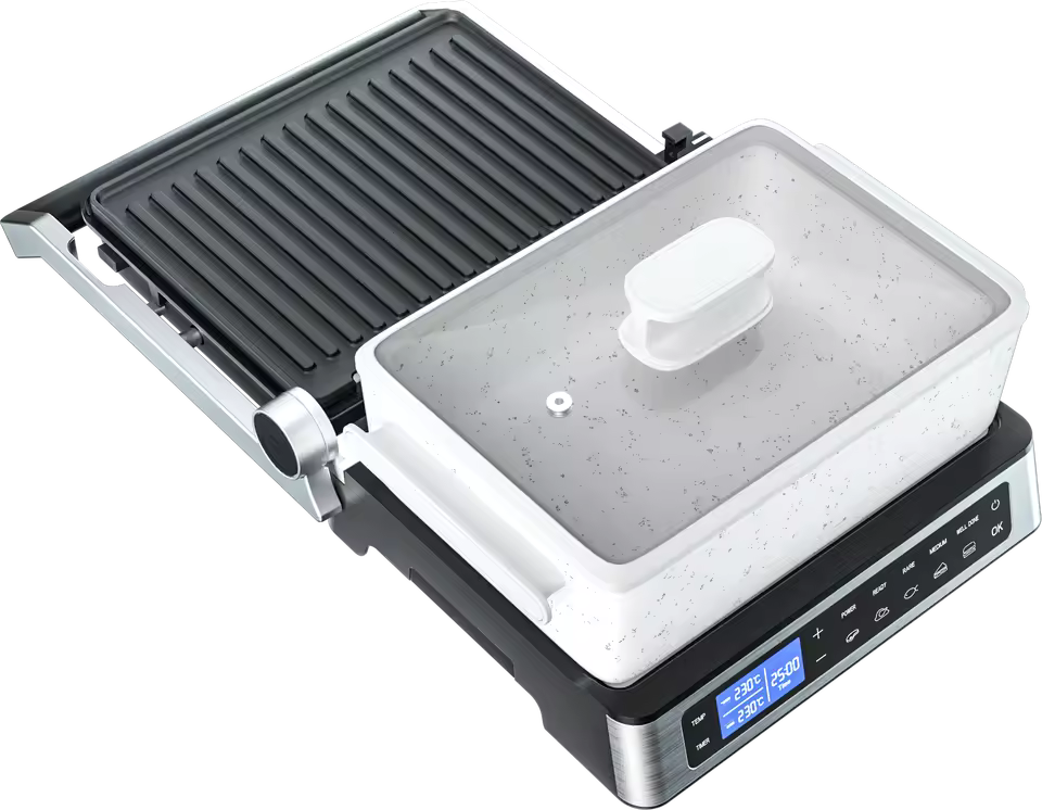 New Arrival Panini Contact Sandwich Press Maker Digital Portable Folding Bbq Grill