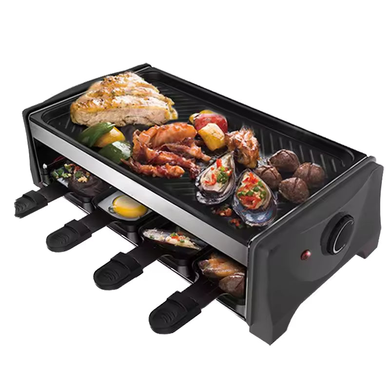 NL Electrical Bbq Grill Smokeless Electric Griddle Hot Pot Table Easily Cleaned Grade Barbecue Indoor Non Stick Electric Grill
