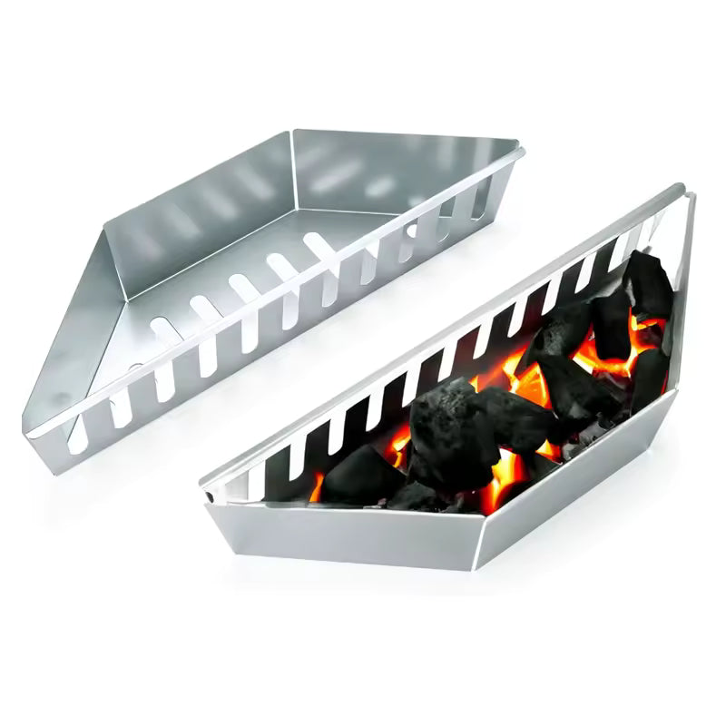 2PCS BBQ Charcoal Basket for Weber Char-Basket Charcoal Holders Compatible with Weber 22 inch Charcoal Container