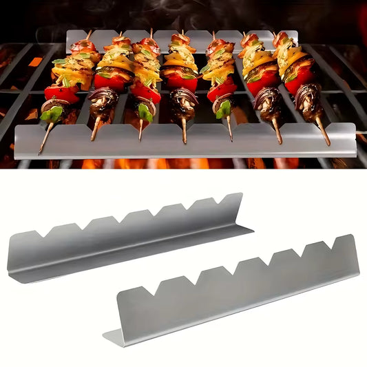 Stainless Steel Barbecue Grills, Camping Practical Kitchen Tools Metal Cooking Utensils, Outdoor Cooking Outdoor BBQ Accessories