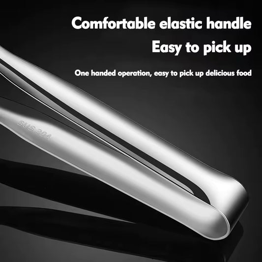 1pc, Multifunctional Stainless Steel Serving Tongs for Buffet, Fish Frying, Bread, Steak, Salad, and Dessert - Kitchen
