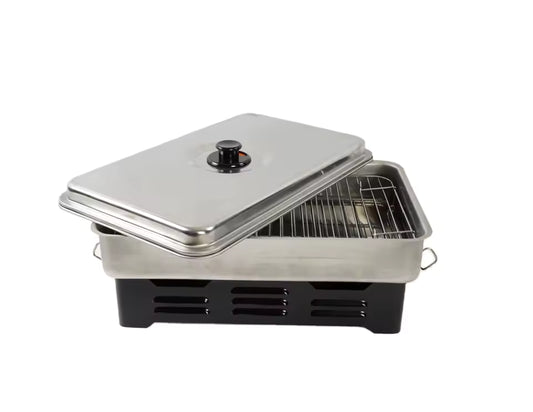 Smoker Fish Barbecue Grill Smokeless Skewer Indoor 2 in 1 Hot Pot Bbq Korean 3 Smoker Fish Alcohol Stove