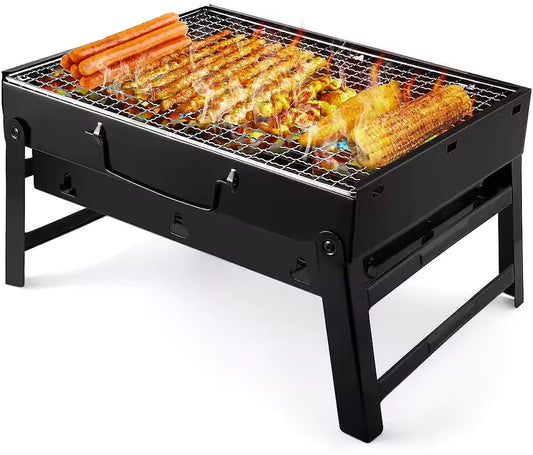 Outdoor Portable Carbon Barbecue Stove for Picnic Garden Party Cooking Terrace Camping Travel Foldable Mini BBQ Grill