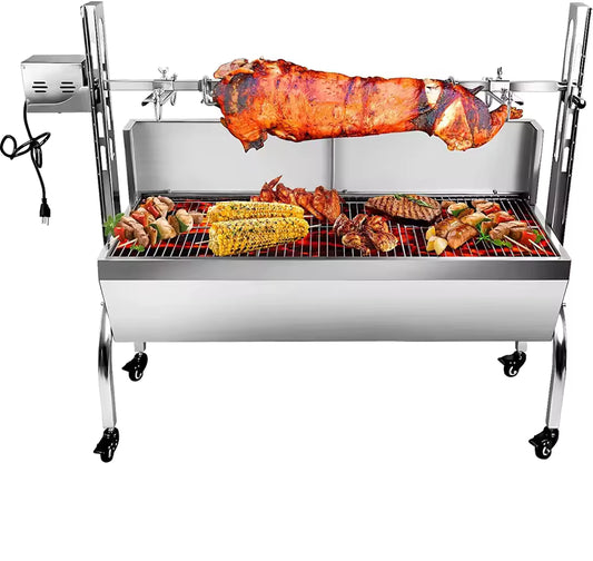 Hot Sale Rotating Camping Barbecue Grill Outdoor Stainless Steel Charcoal Bbq Grill for Outdoor Camping