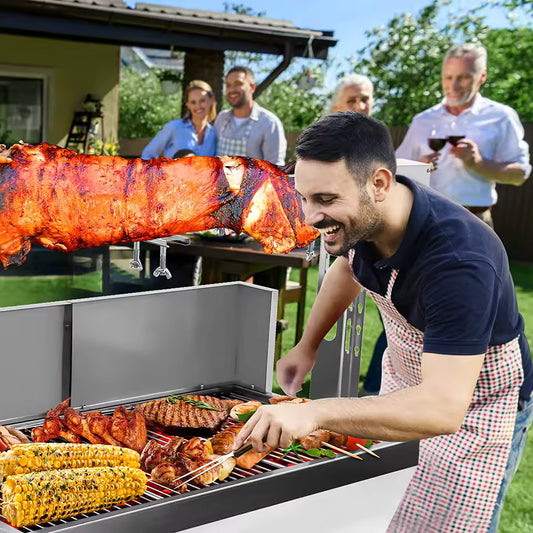 Hot Sale Rotating Camping Barbecue Grill Outdoor Stainless Steel Charcoal Bbq Grill for Outdoor Camping