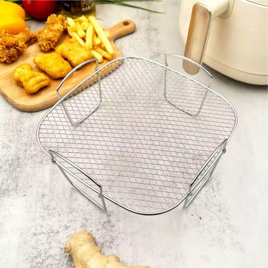 Kitchen Utensils Cook Multiple Foods Air Fryer Grille Suitable For Air Fryers Oven Grill Stainless Steel Stackable Grill