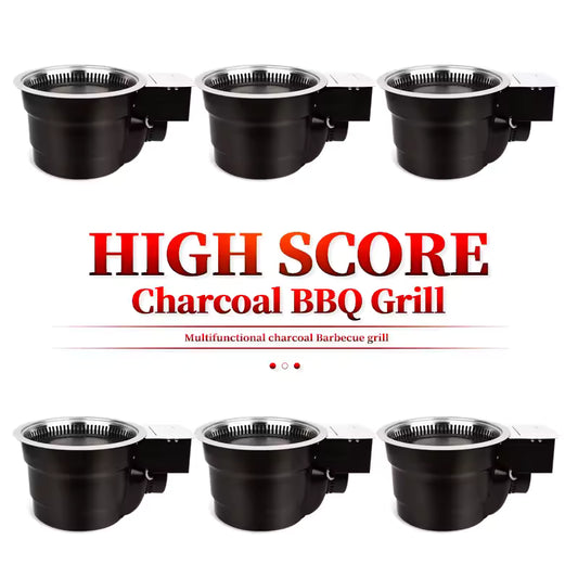 Smokeless Korean Charcoal BBQ Grill Restaurant Baking Ovens Stove Table Barbecue Indoor BBQ Grill