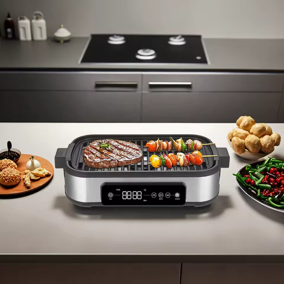 Electricity 220V NTC Control Grill Space-Saving Smokeless Grill for Small Kitchen Countertops CE/CB Application