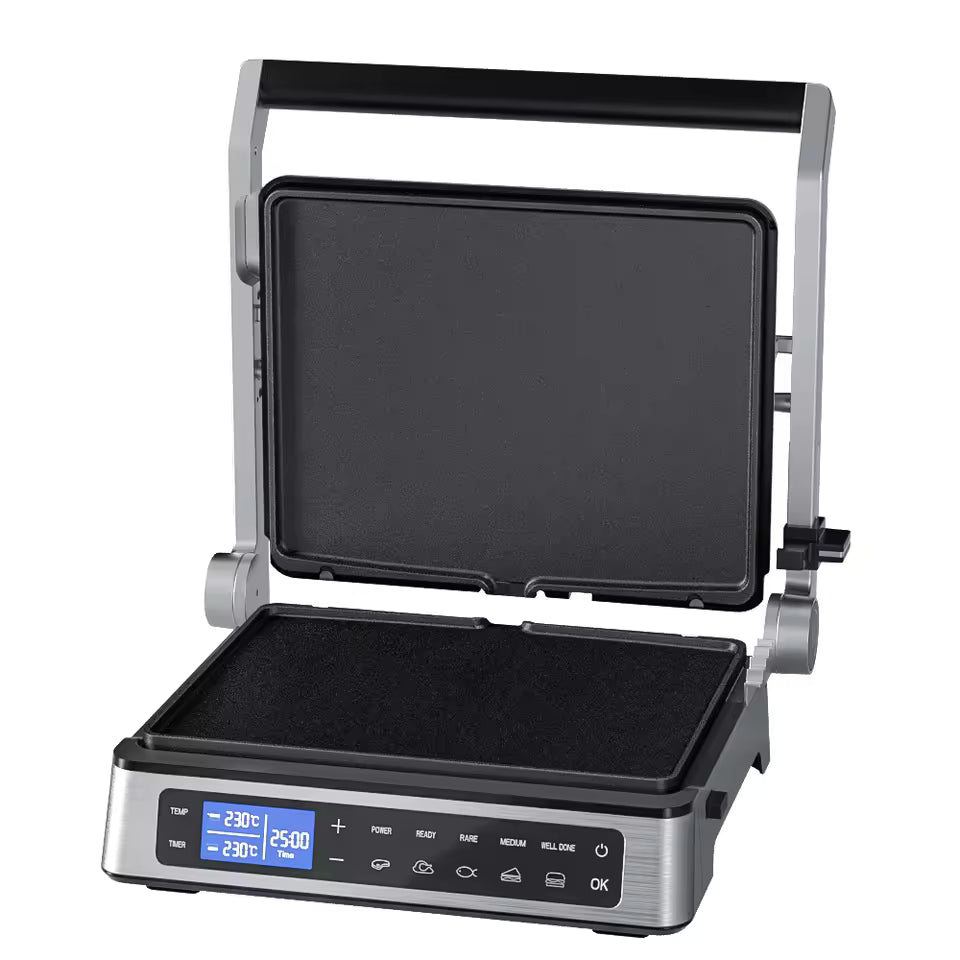 New Arrival Panini Contact Sandwich Press Maker Digital Portable Folding Bbq Grill