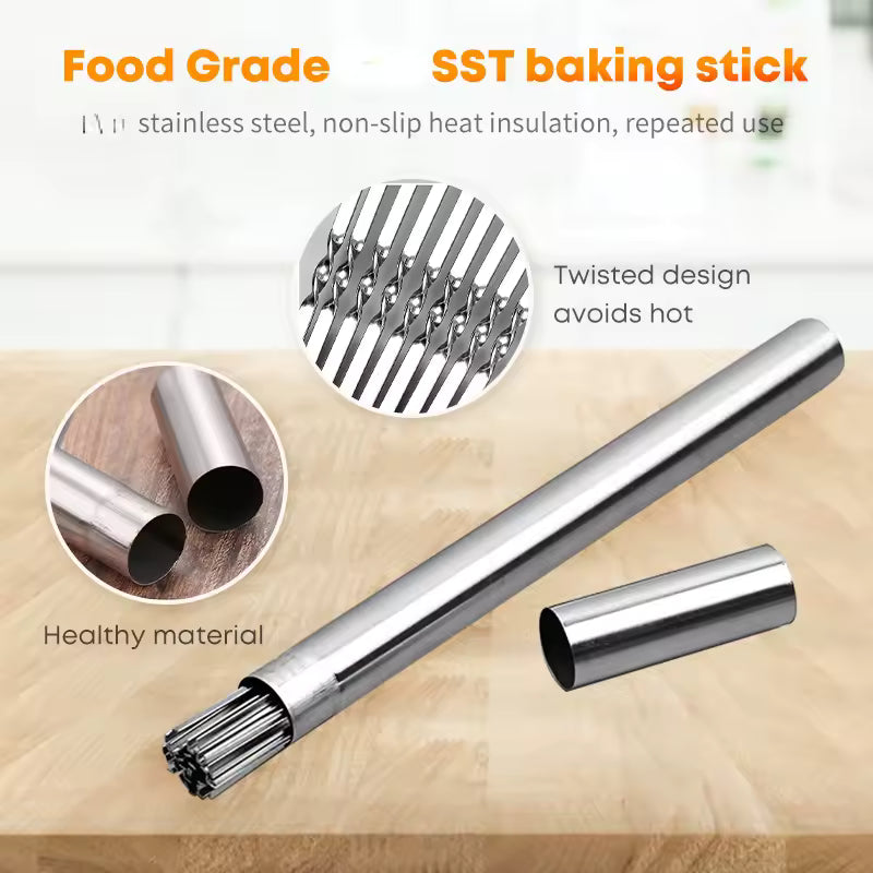 10/20Pcs Stainless Steel Barbecue Skewer Reusable BBQ Skewers Kebab Iron Stick For Outdoor Camping Picnic Tools Cooking Tools