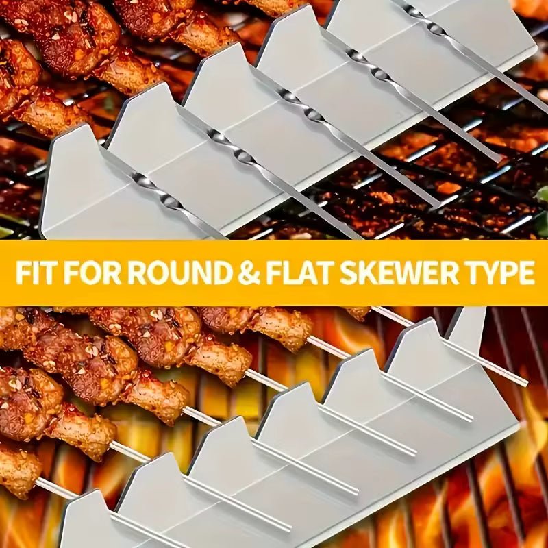 Stainless Steel Barbecue Grills, Camping Practical Kitchen Tools Metal Cooking Utensils, Outdoor Cooking Outdoor BBQ Accessories