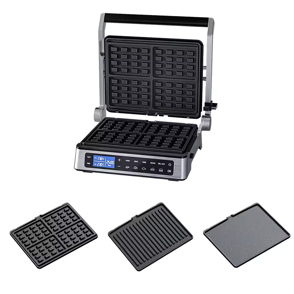 New Arrival Panini Contact Sandwich Press Maker Digital Portable Folding Bbq Grill