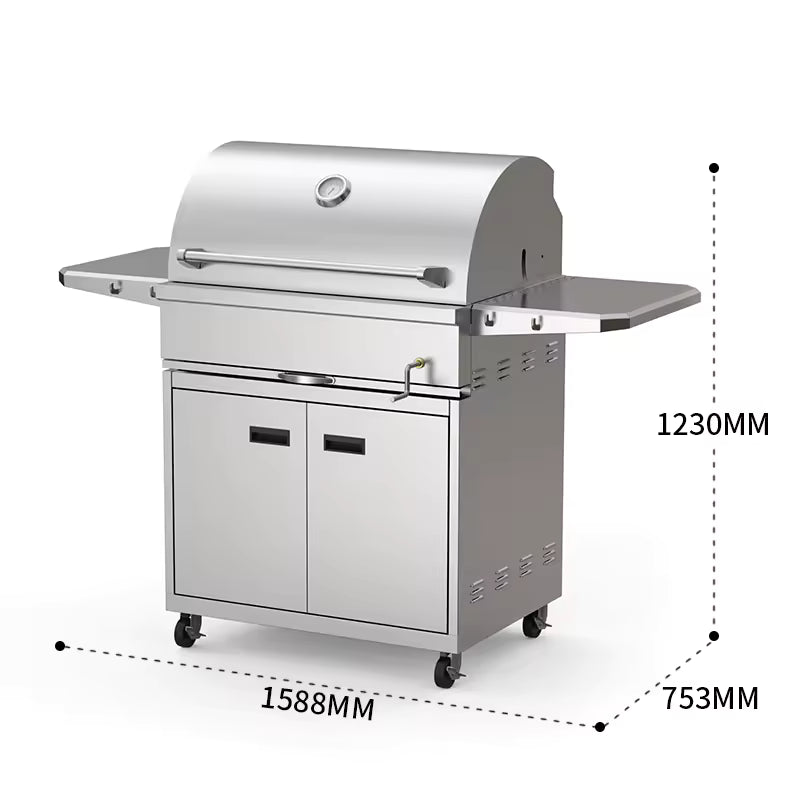 Luxurious Built-In Gas Grill Gas BBQ Grill Stainless Steel Gas BBQ Grill