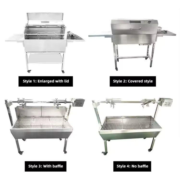 Hot Sale Rotating Camping Barbecue Grill Outdoor Stainless Steel Charcoal Bbq Grill for Outdoor Camping