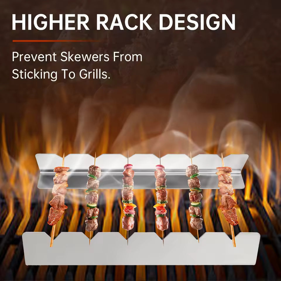 Stainless Steel Barbecue Grills, Camping Practical Kitchen Tools Metal Cooking Utensils, Outdoor Cooking Outdoor BBQ Accessories