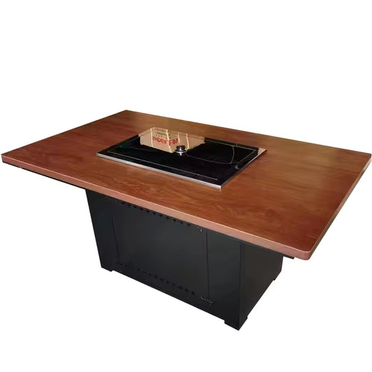 Manufacturer Direct Sales Popular All-In-One Table BBQ Grill Hot Pot for Bars Restaurants Smokeless Commercial Design Worldwide