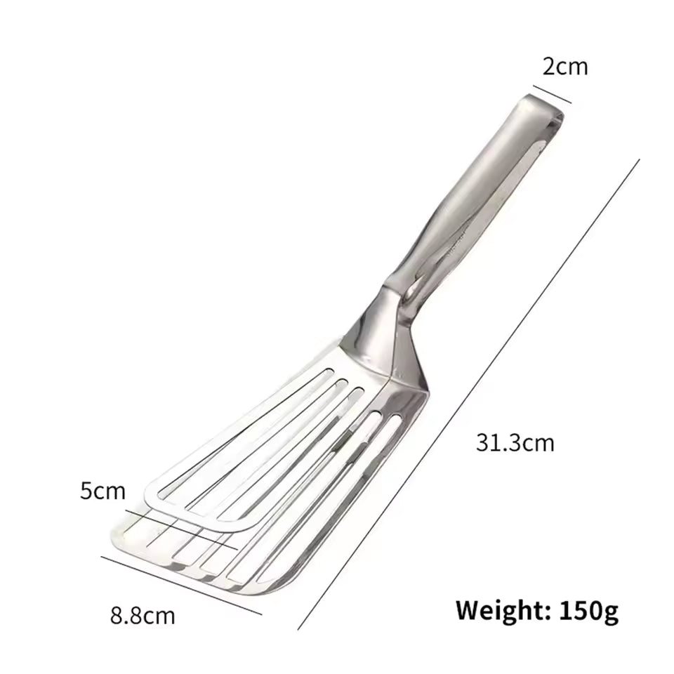 1pc, Multifunctional Stainless Steel Serving Tongs for Buffet, Fish Frying, Bread, Steak, Salad, and Dessert - Kitchen