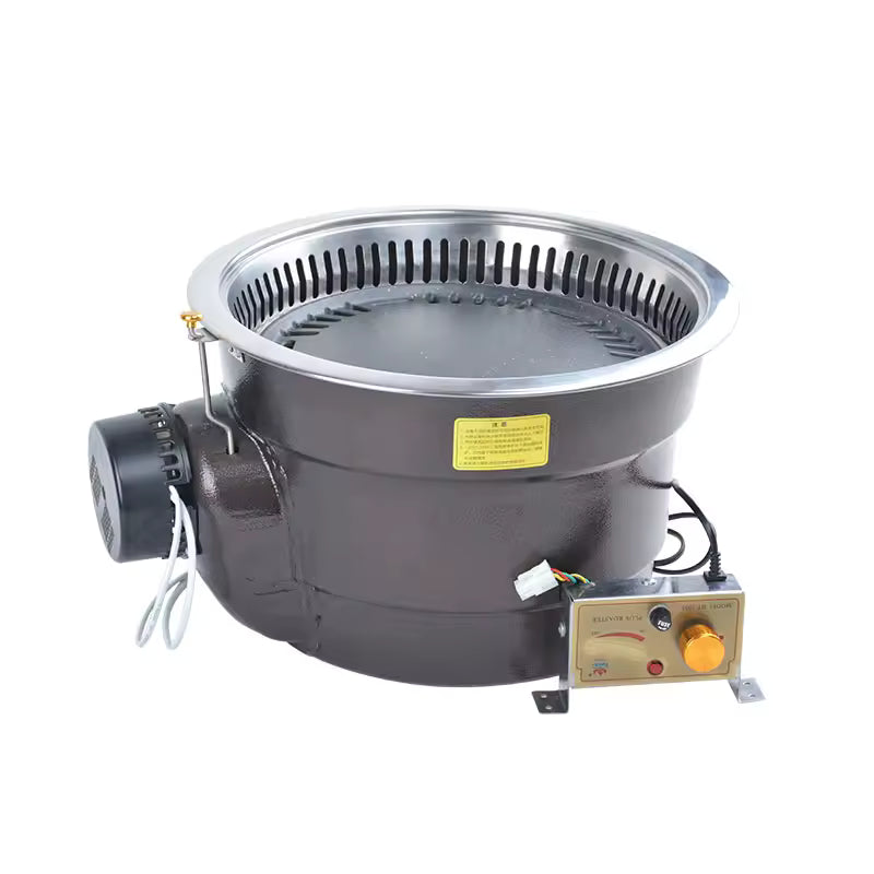 Smokeless Korean Charcoal BBQ Grill Restaurant Baking Ovens Stove Table Barbecue Indoor BBQ Grill